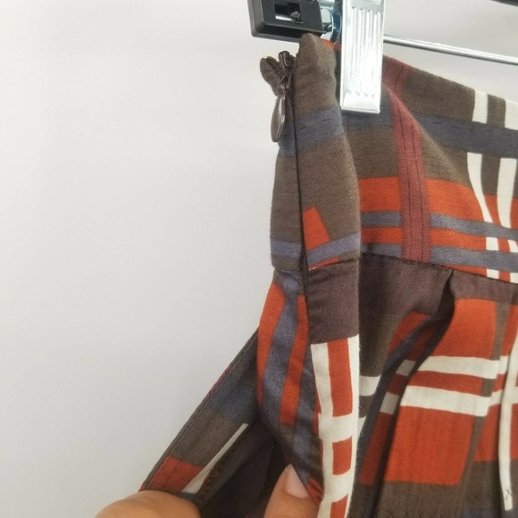 zara basic small plaid a line skirt - Picture 4 of 7